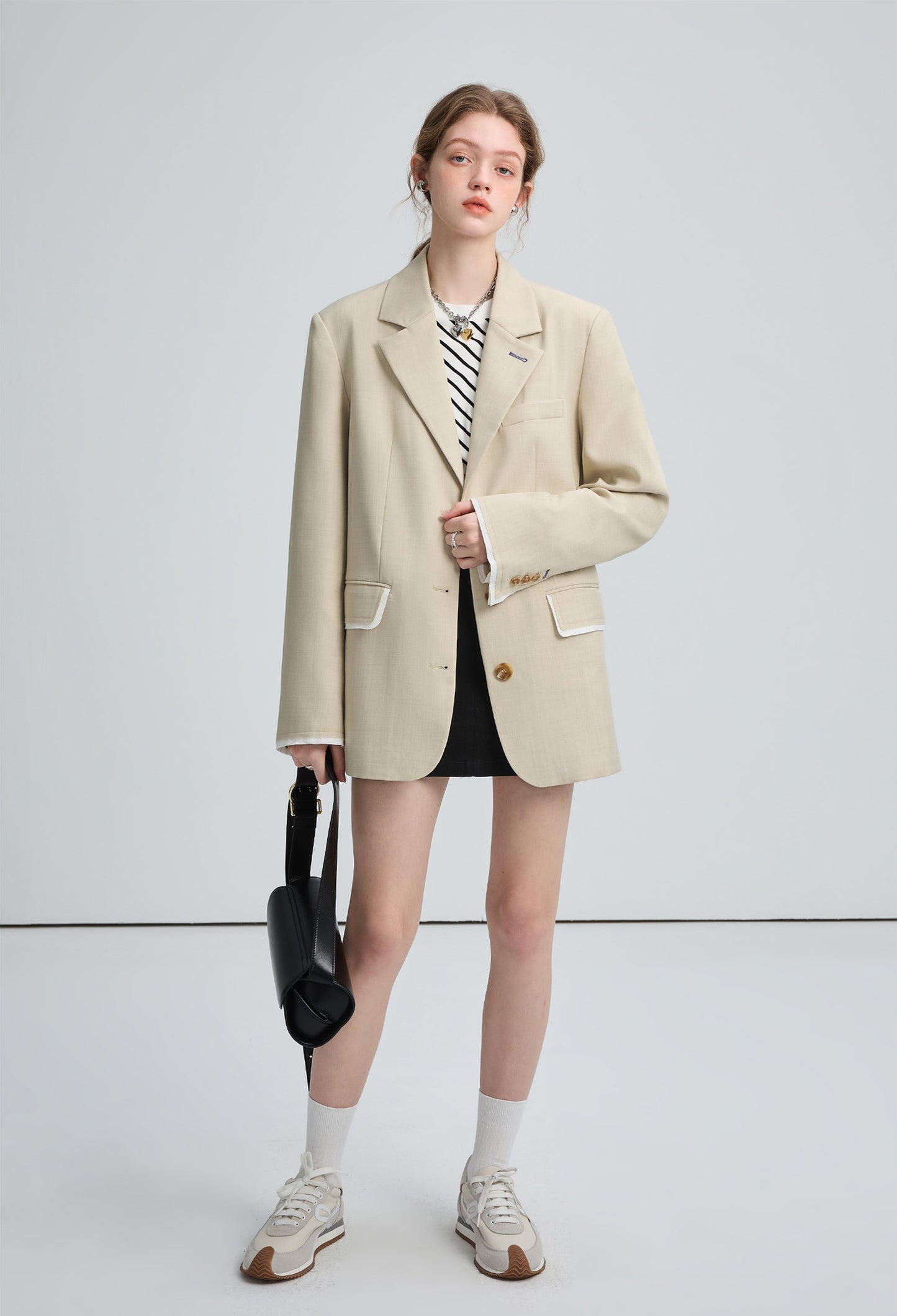 small,patchwork,jacket,beige,simple,cool,cute,sexy,small