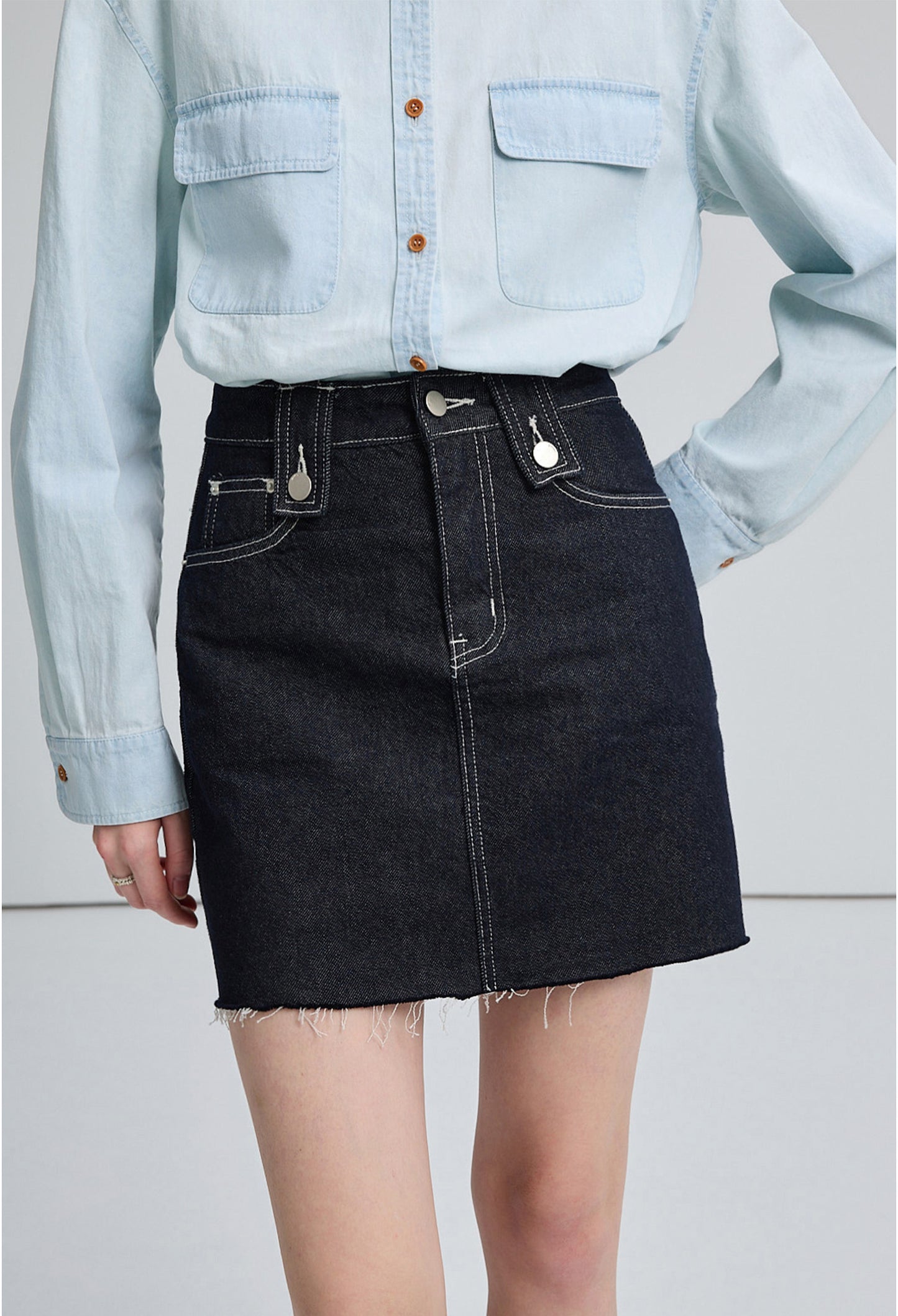 cut,off,denim,mini,skirt,black,simple,cute,cool,sexy,mode