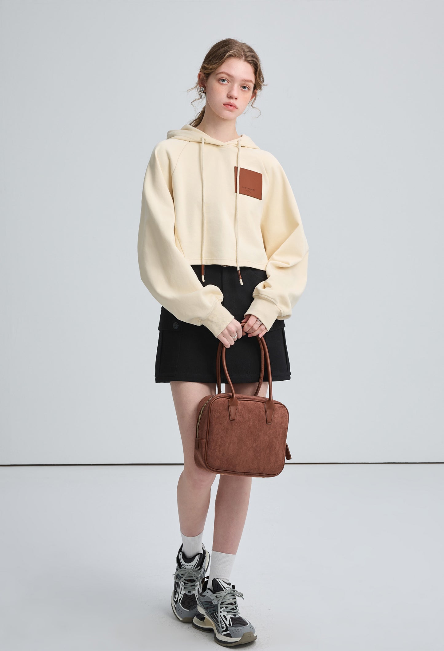 leather,rapel,cropped,hoodie,white,simple,cute,cool,sexy,mode