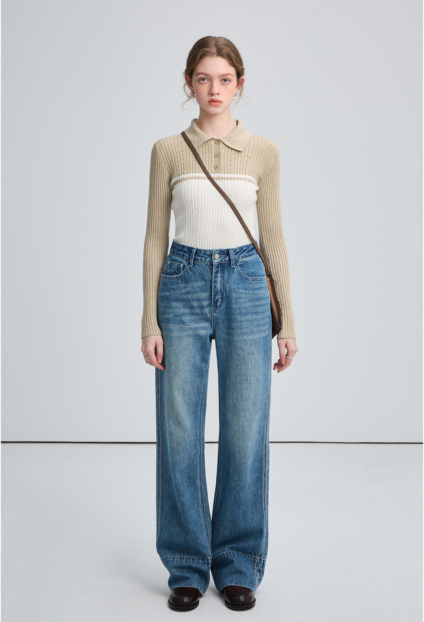 cut,back,straight,jeans,blue,simple,cute,cool,sexy,mode