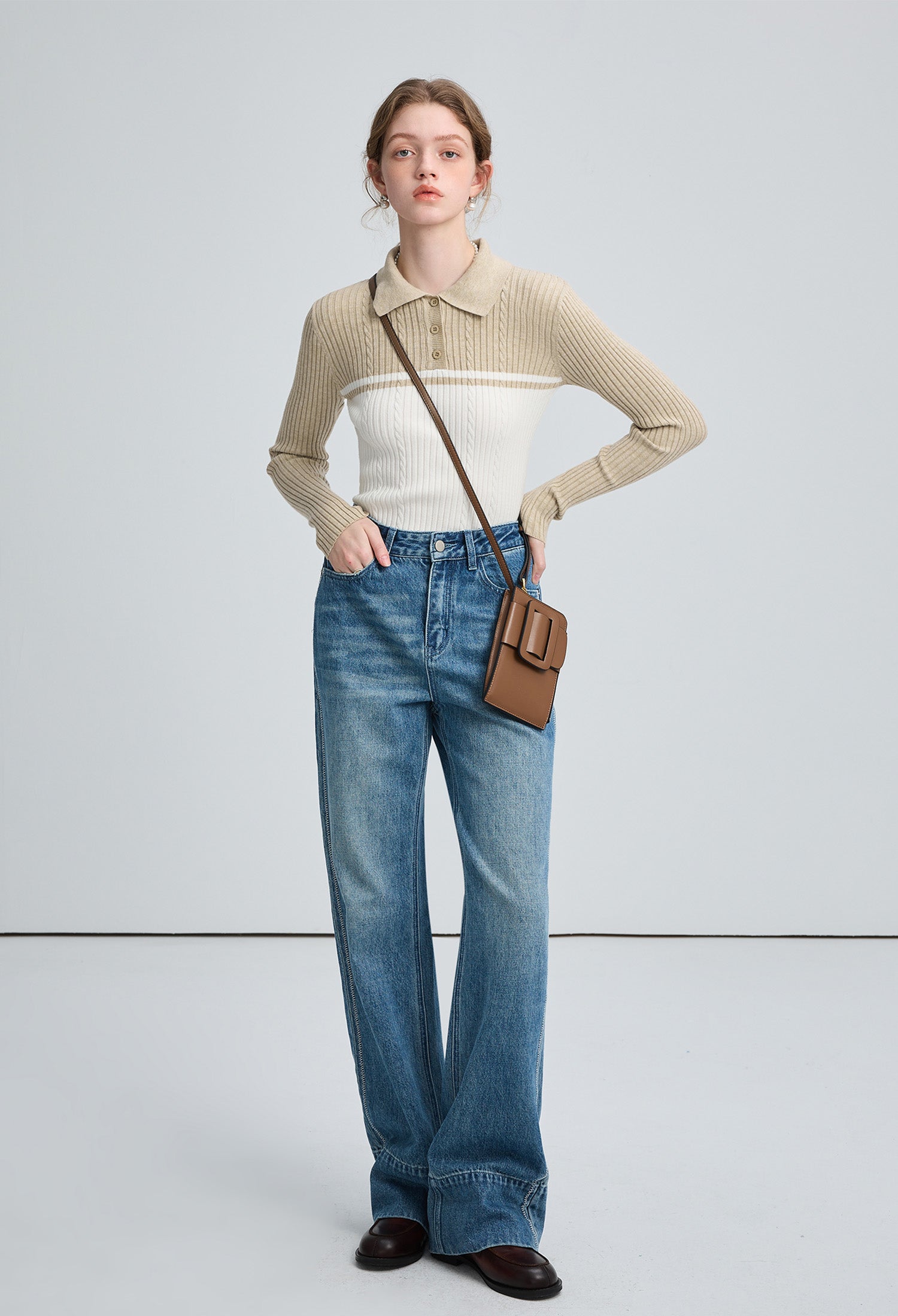 cut,back,straight,jeans,blue,simple,cute,cool,sexy,mode