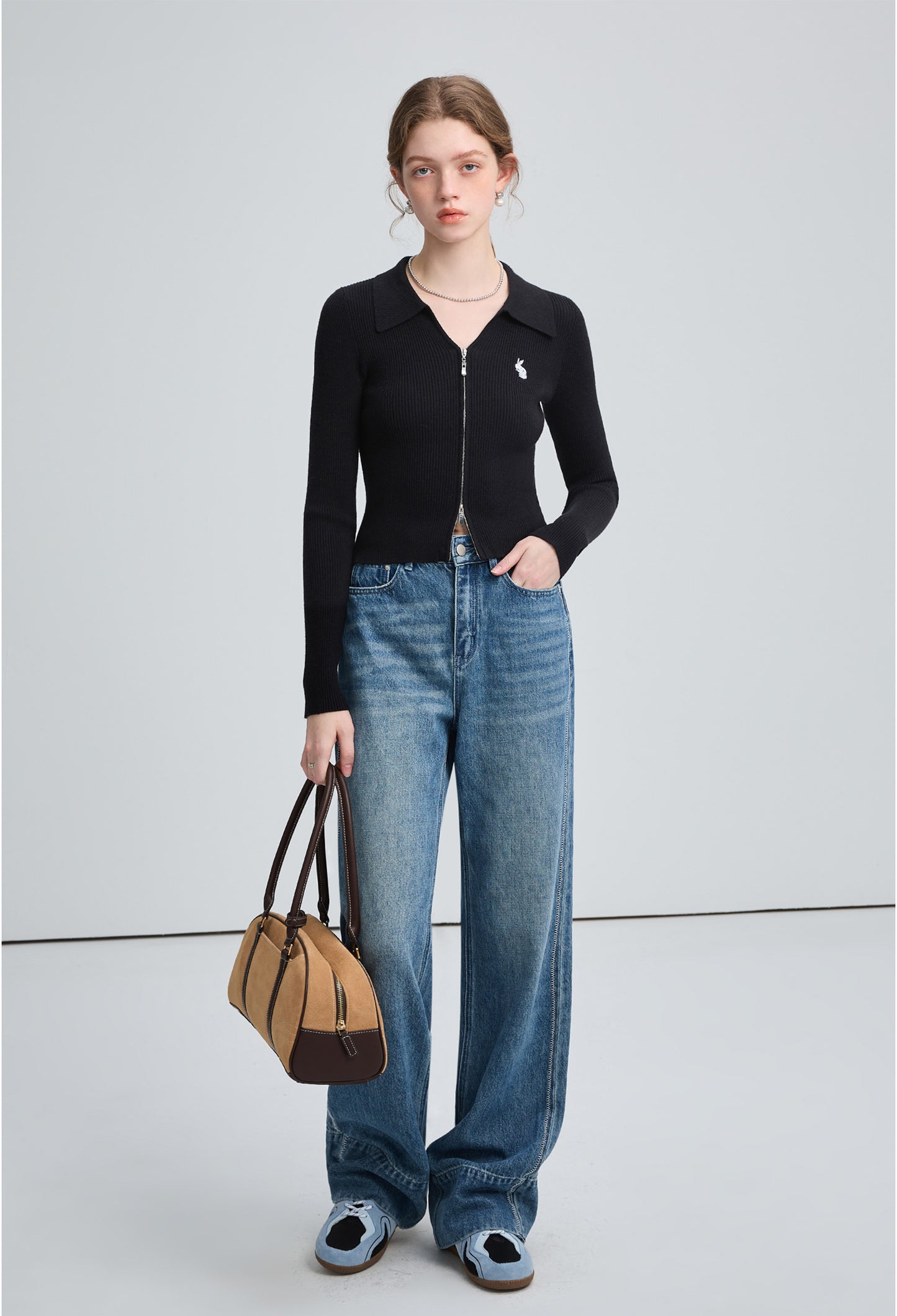 cut,back,straight,jeans,blue,simple,cute,cool,sexy,mode