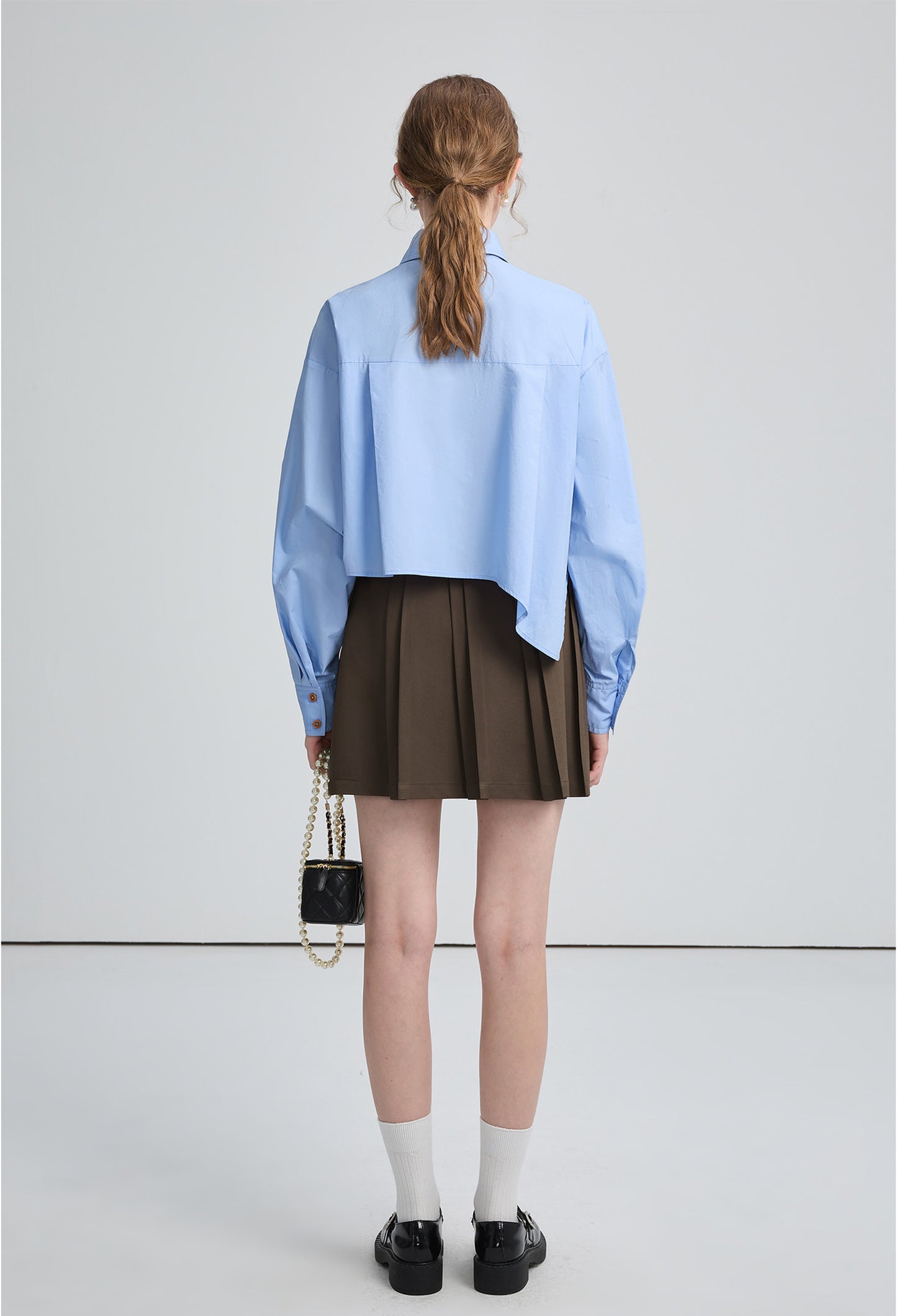 asymmetrical,cutoff,shirts,blue,simple,cute,cool,modern,sexy,