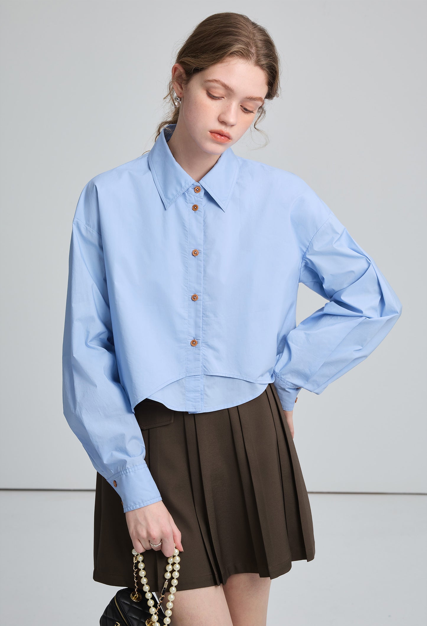 asymmetrical,cutoff,shirts,blue,simple,cute,cool,modern,sexy,