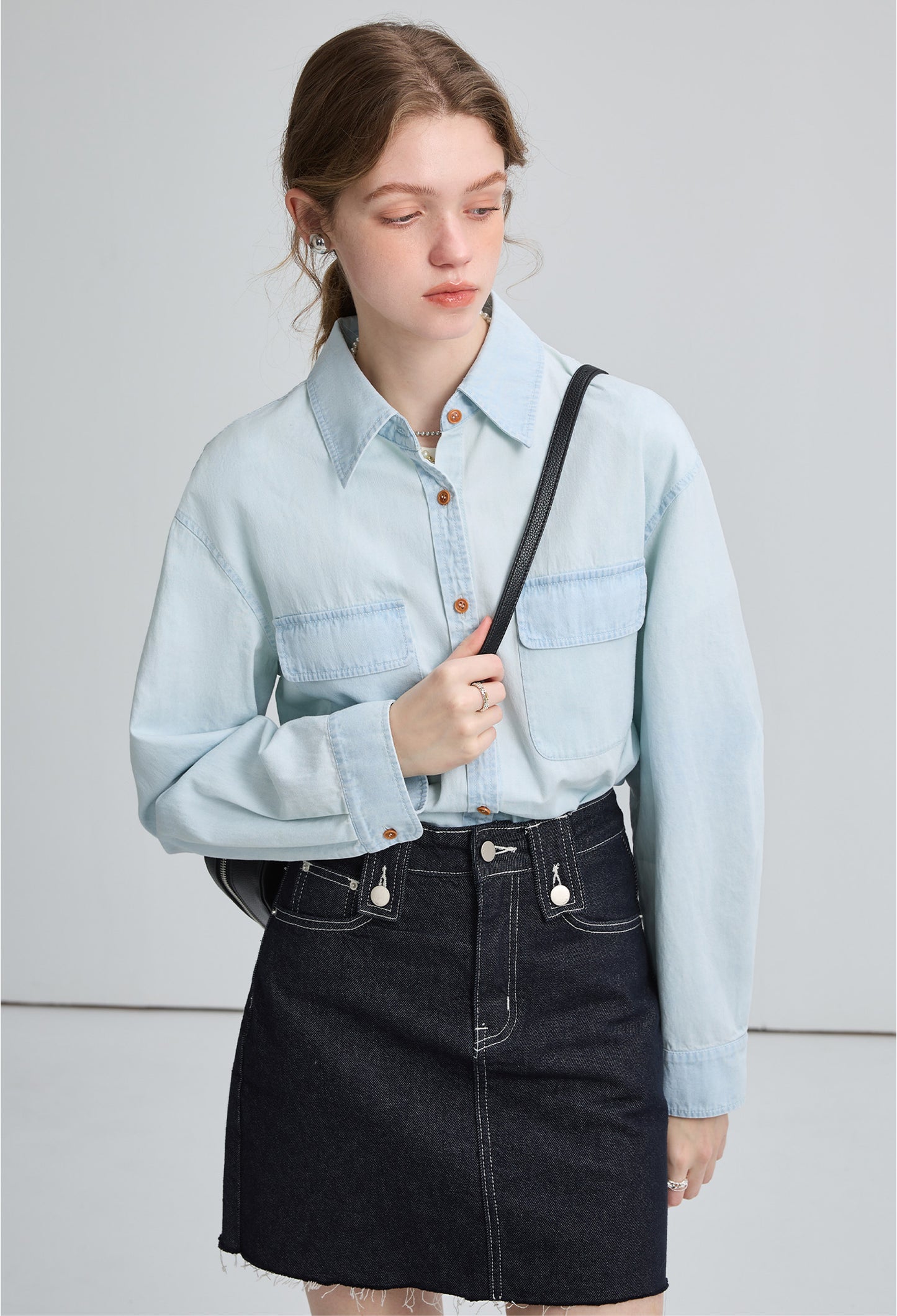 washed,denim,shirts,blue,simple,cute,cool,modern,sexy