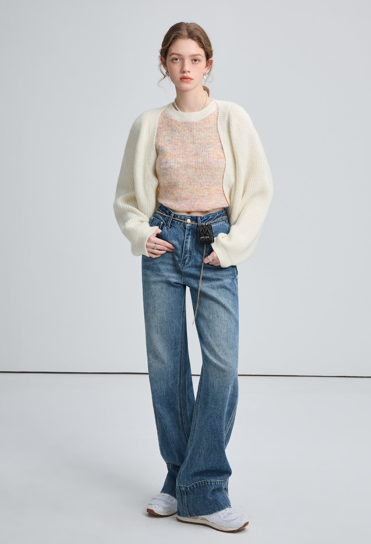 shawl,set,knit,white,cool,cute,sexy,mode,simple