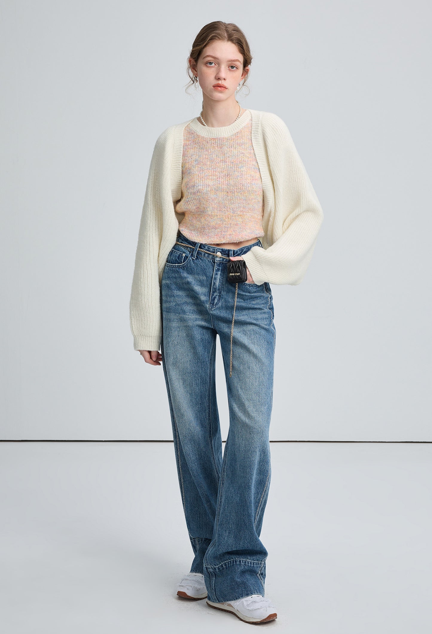 shawl,set,knit,white,cool,cute,sexy,mode,simple