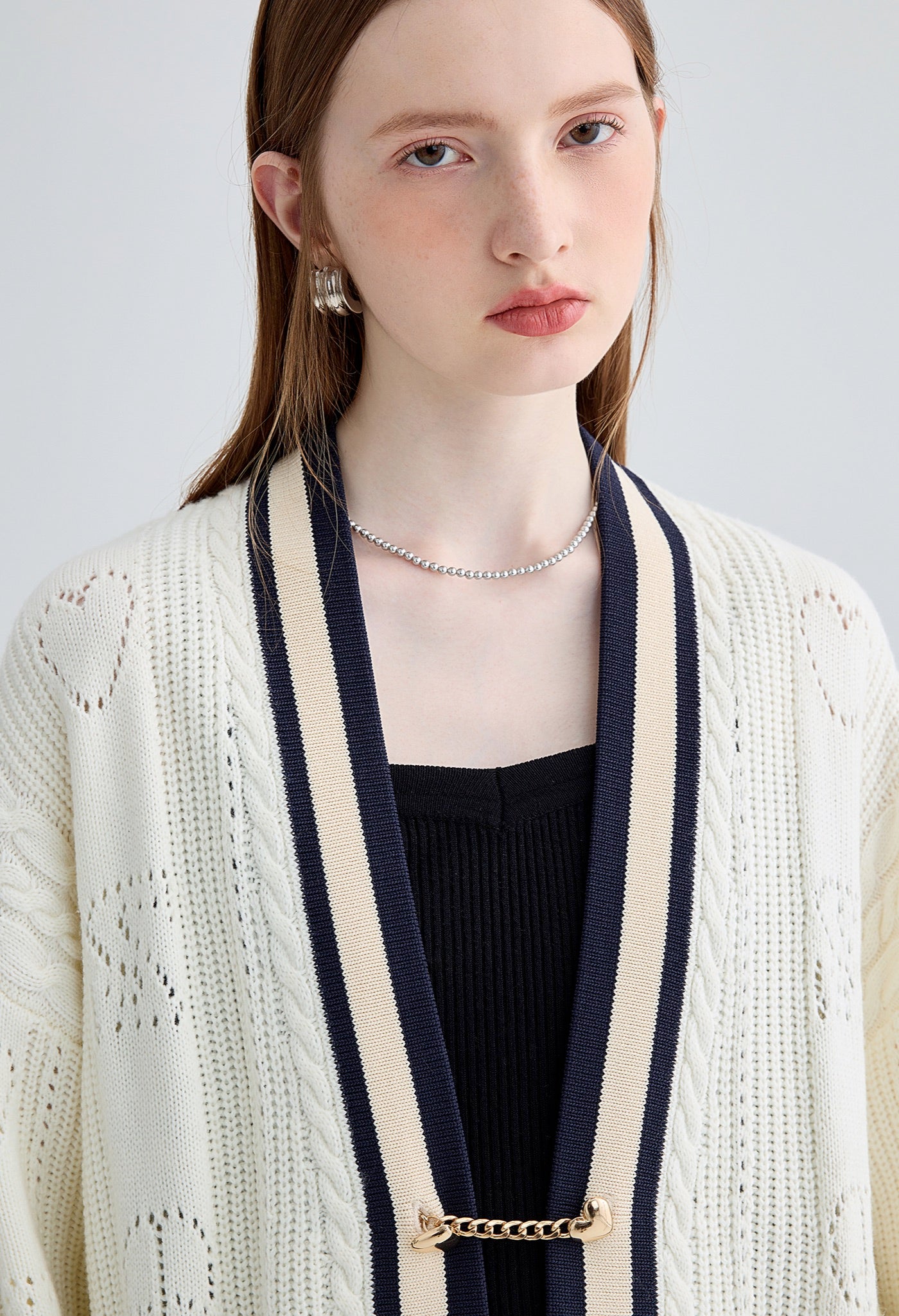 college,long,cardigan,white,cool,cute,simple,sexy,mode