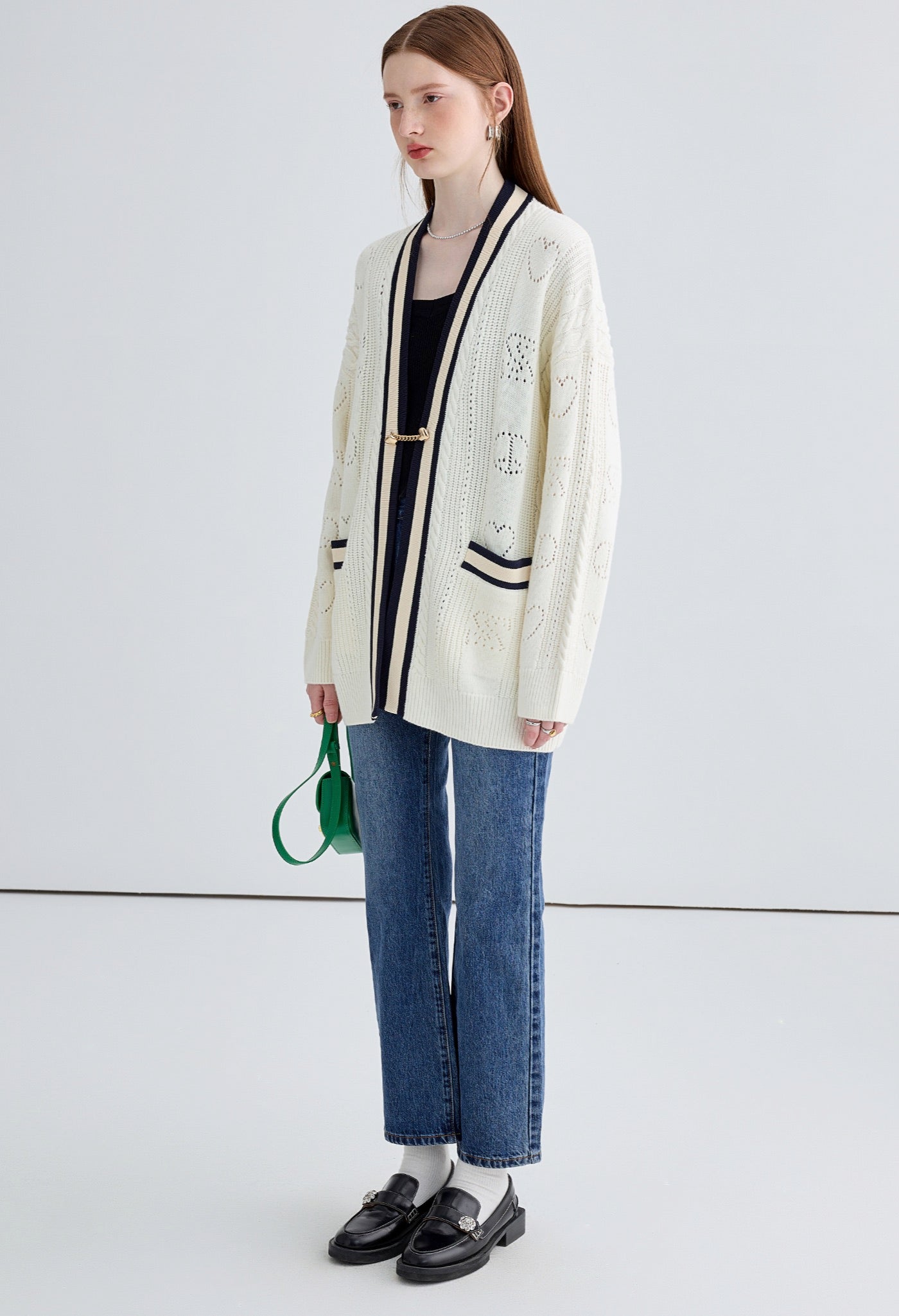 college,long,cardigan,white,cool,cute,simple,sexy,mode