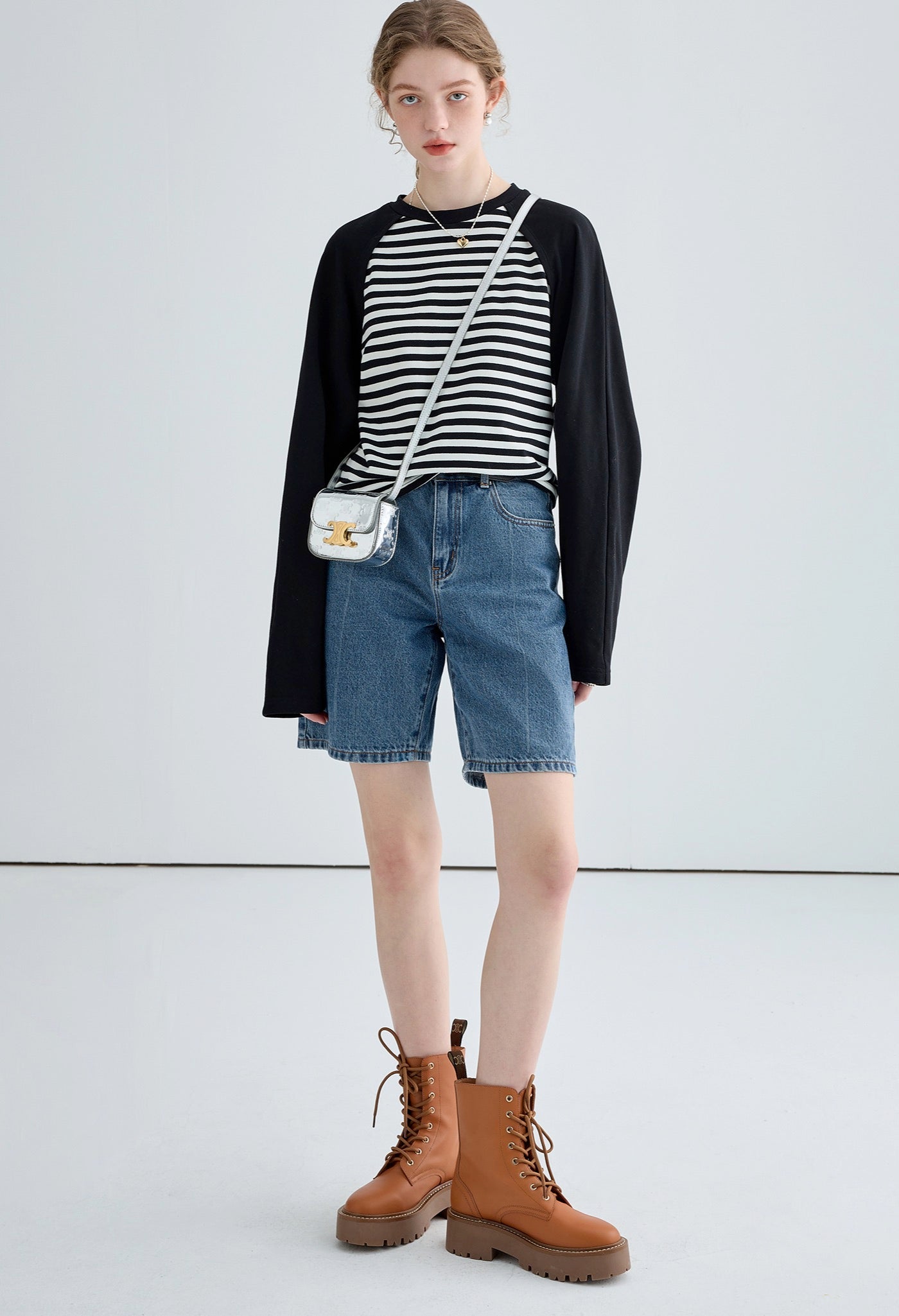 stripe,raglan,tshirts,black,white,cool,cute,sexy,mode,simple,modern,