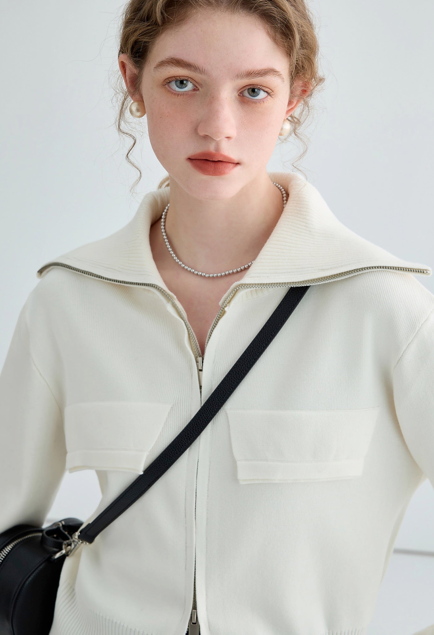 slim,zip,knit,white,cool,cute,sexy,simple,modern