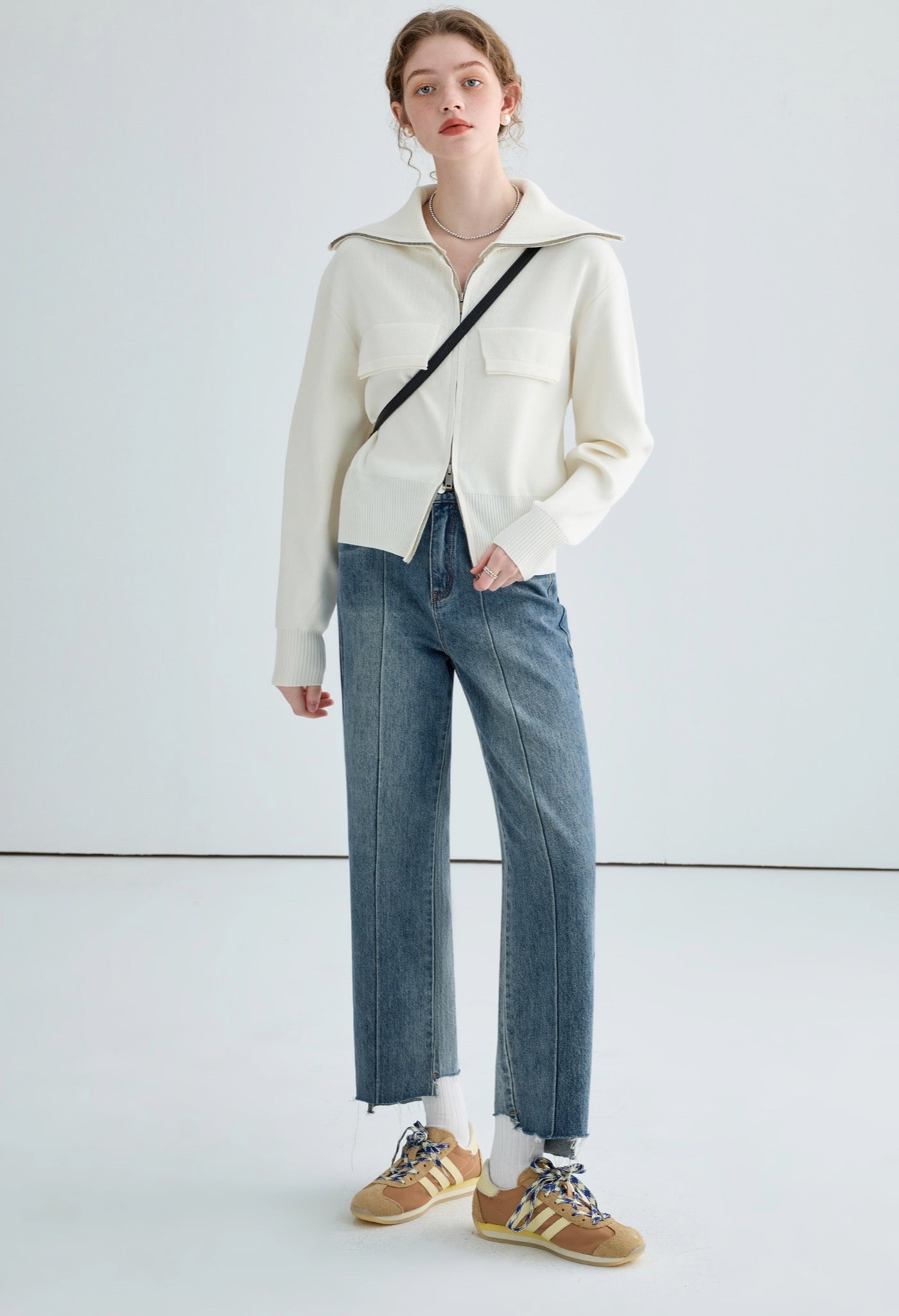 slim,zip,knit,white,cool,cute,sexy,simple,modern