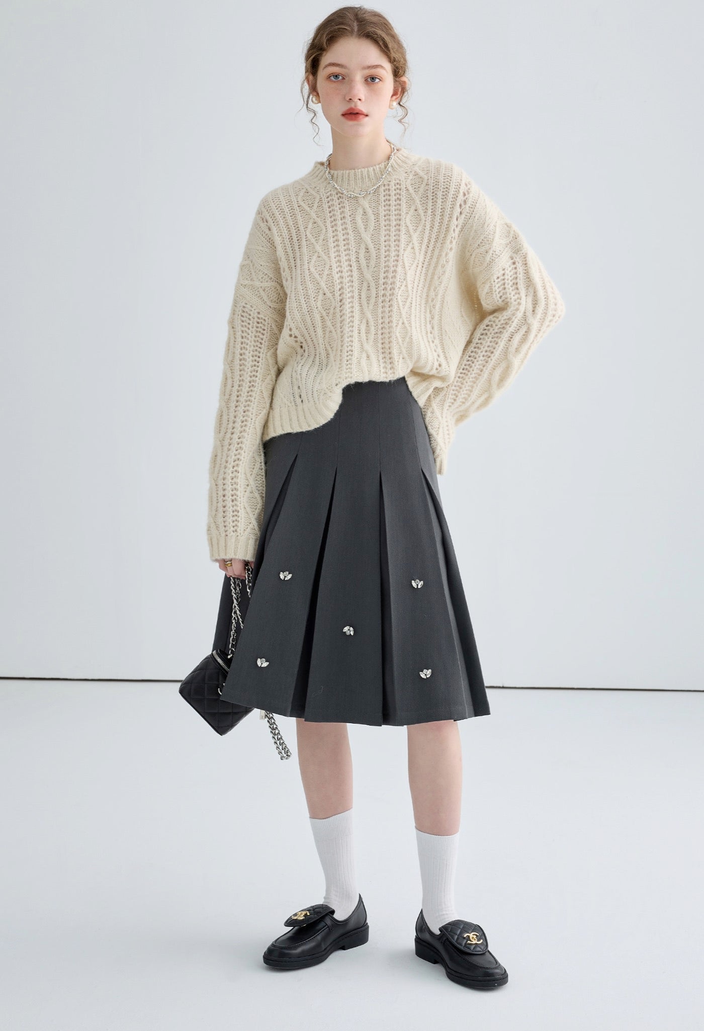 loose,mohair,knit,sweater,purple,beige,simple,cute,cool,mode,sexy,modern