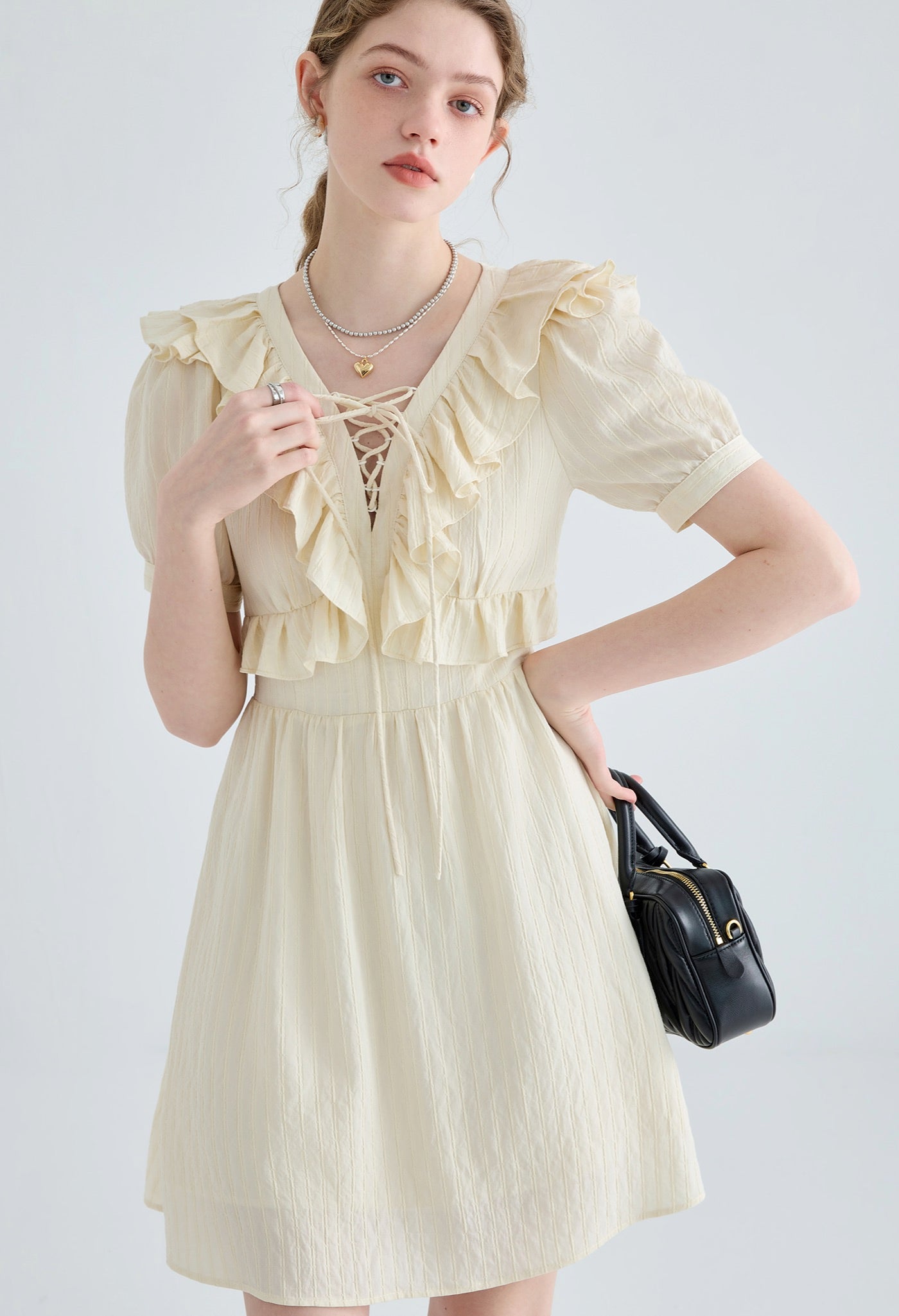 lace,up,onepiece,beige,simple,cute,cool,sexy,modern