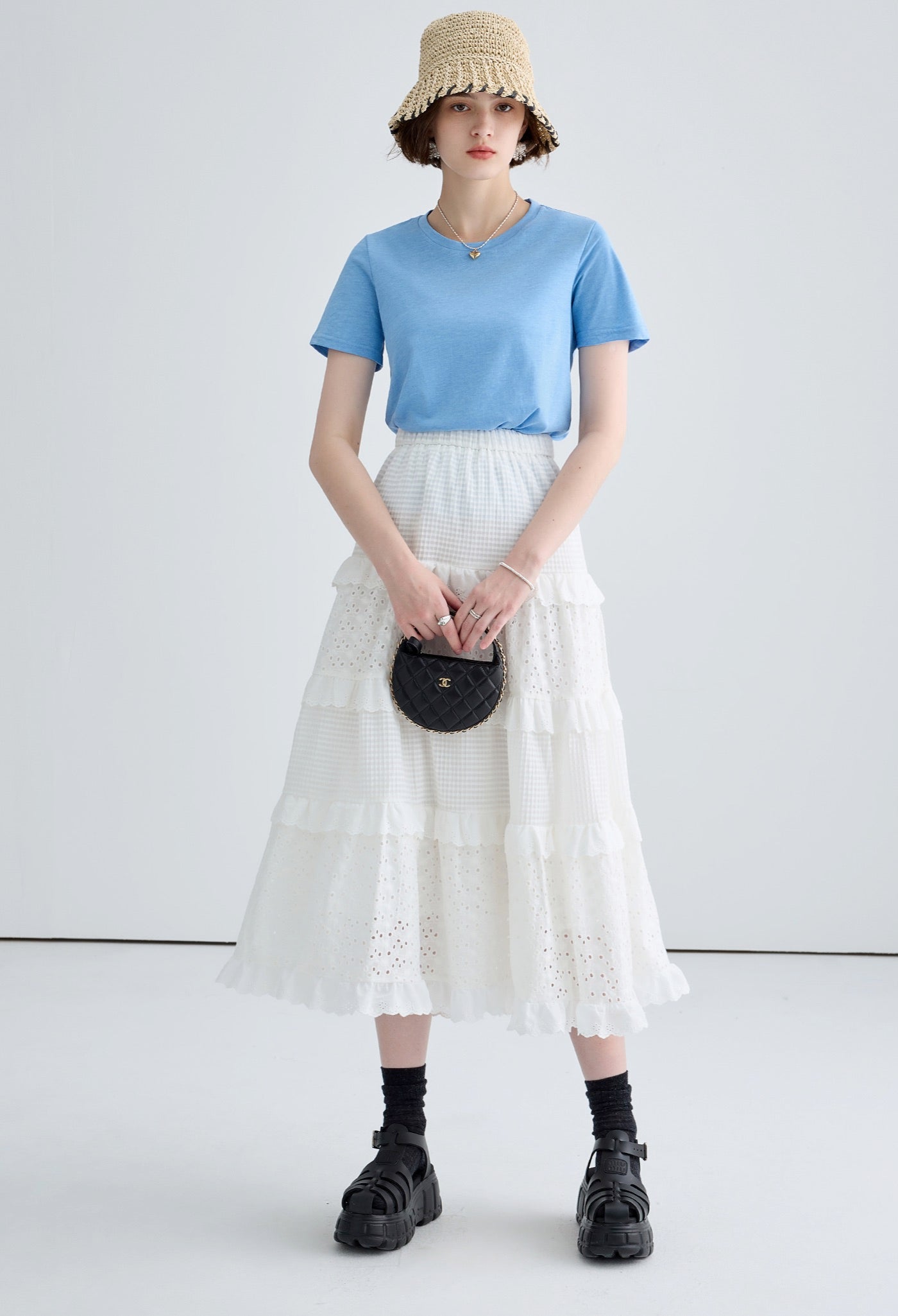 lace,layered,skirt,white,simple,cute,cool,modern,sexy,