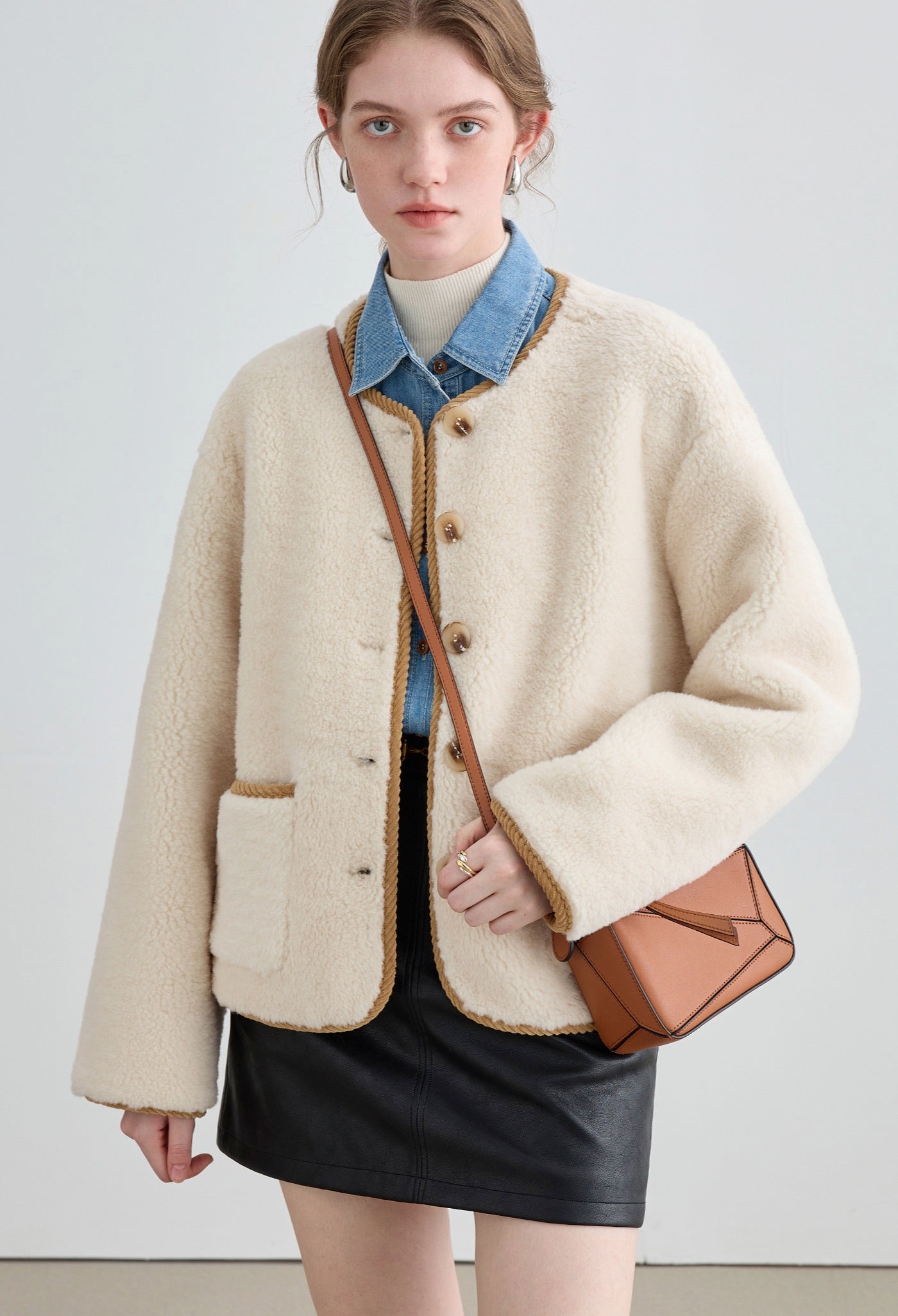 lamb,fleece,coat,white,cool,cute,simple,sexy,modern