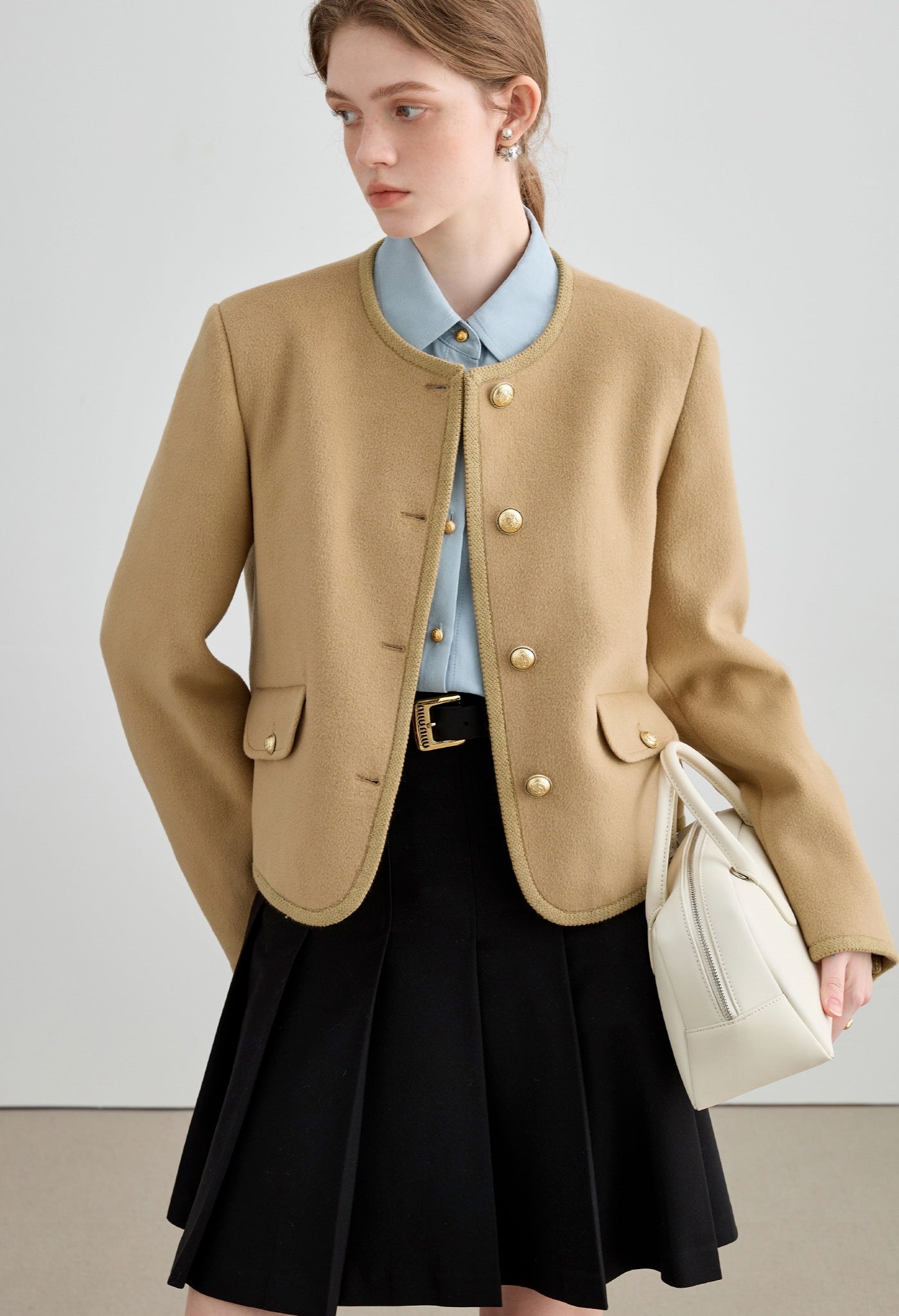 retro,wool,jacket,beige,simple,cute,cool,sexy,modern,mode