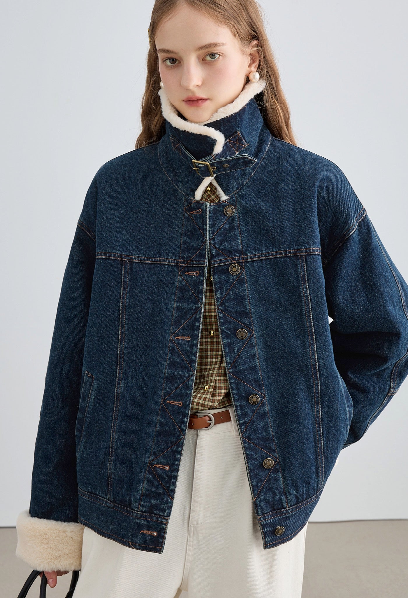 plush,denim,jacket,blue,simple,cute,cool,sexy,mode,modern