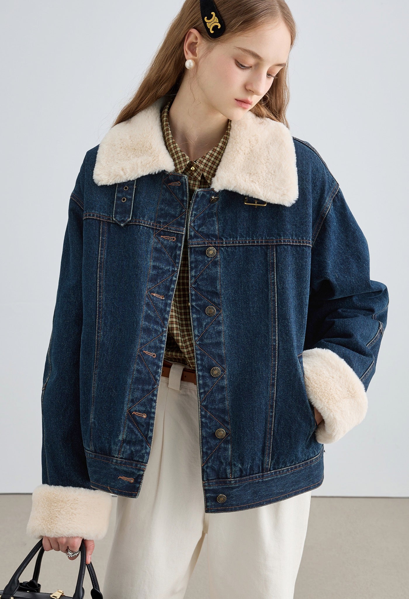 plush,denim,jacket,blue,simple,cute,cool,sexy,mode,modern