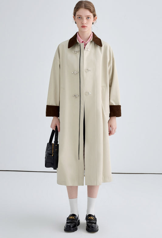 aircraft,buttoned,trench,coat,white,cool,cute,simple,sexy,mode,modern