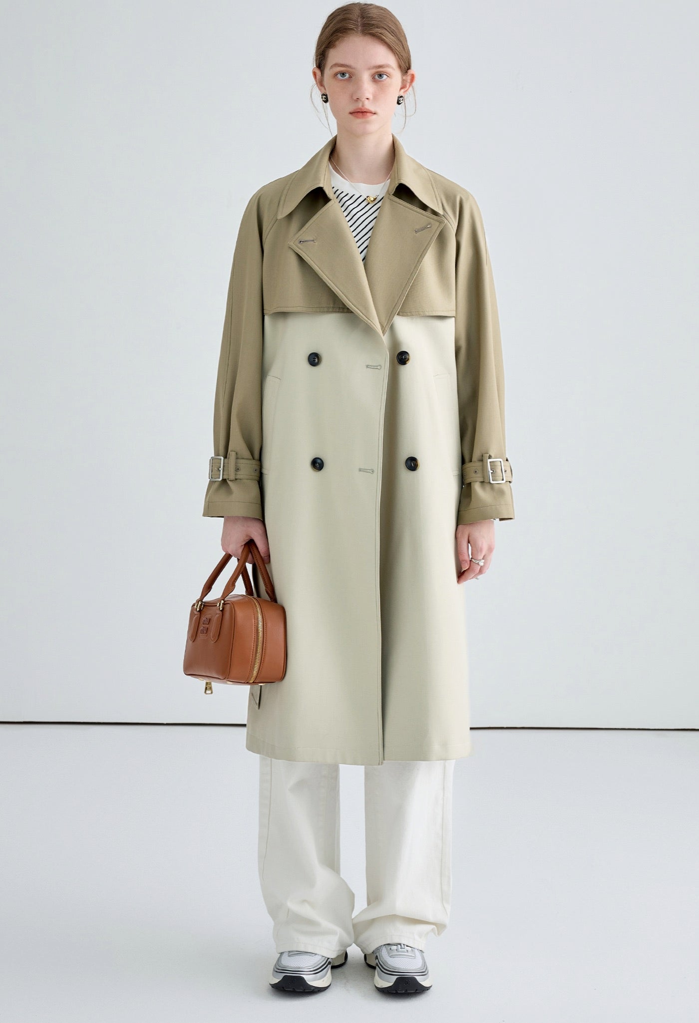 color,block,trench,coat,beige,white,simple,cute,cool,sexy,mode,modern