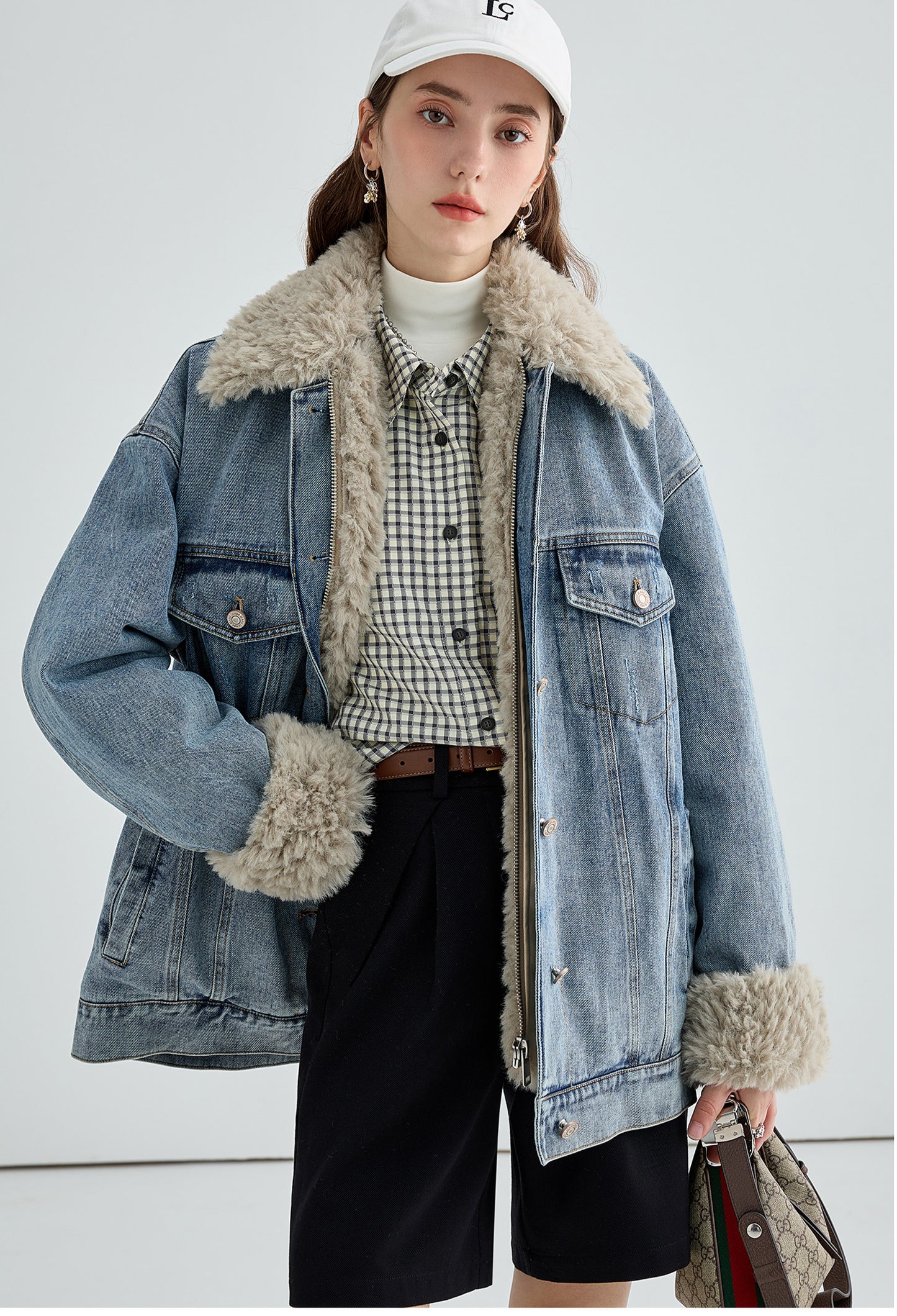 boa-liner-denim-jacket,simple,cool,cute,sexy,mode