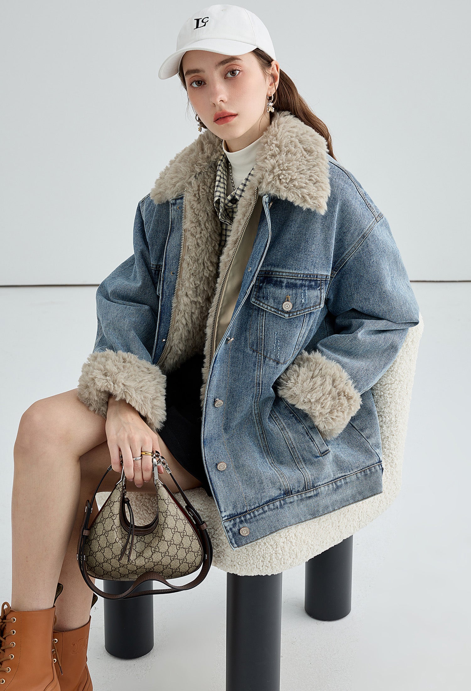 boa-liner-denim-jacket,simple,cool,cute,sexy,mode