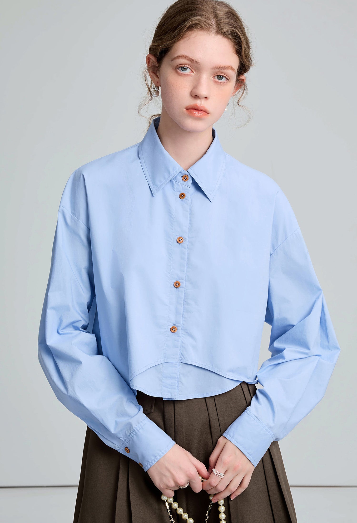 asymmetrical,cutoff,shirts,blue,simple,cute,cool,modern,sexy,