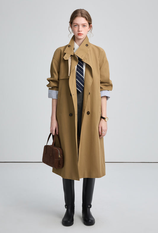 british,trench,coat,beige,cool,simple,cute,sexy,mode