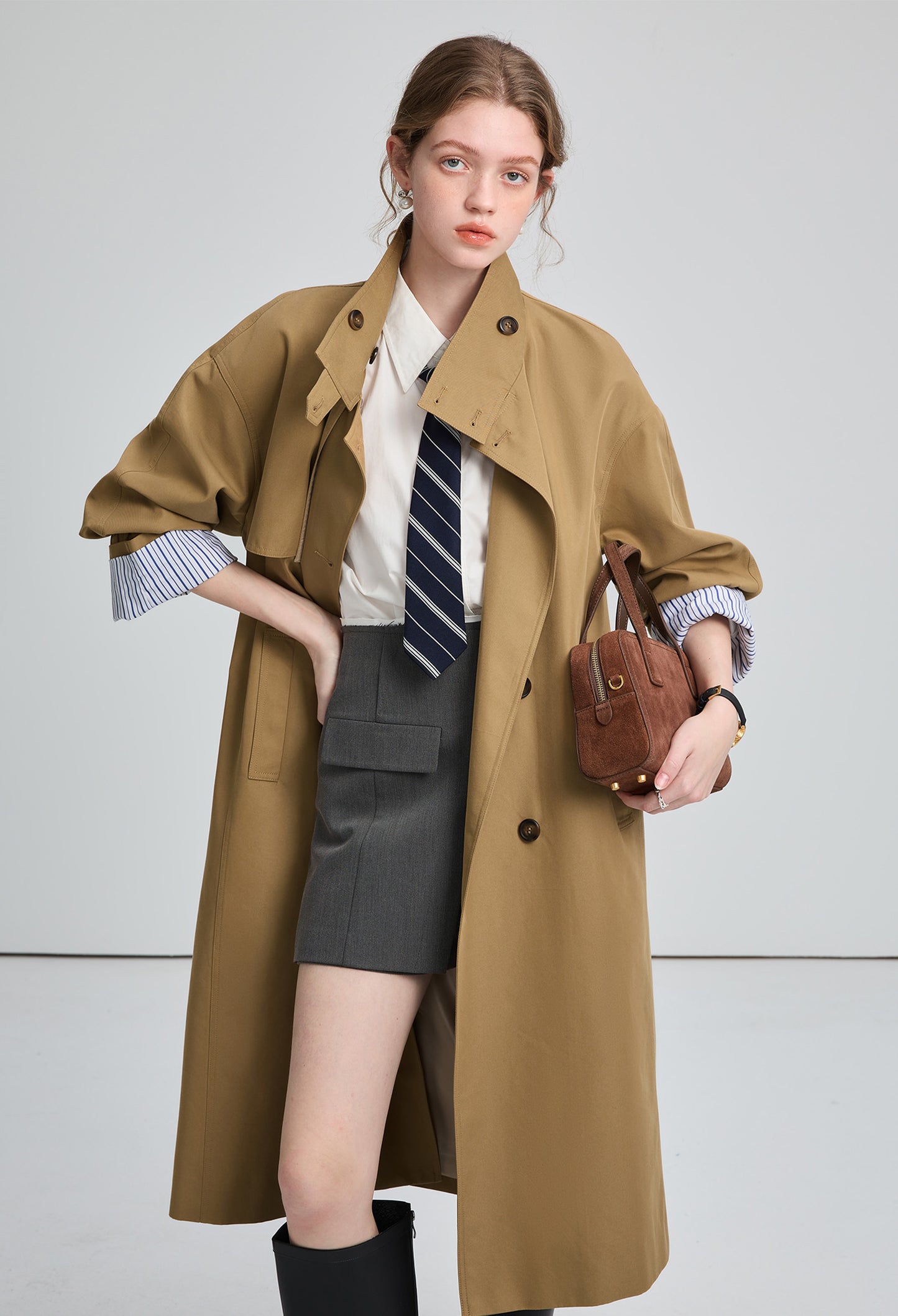 british,trench,coat,beige,cool,simple,cute,sexy,mode