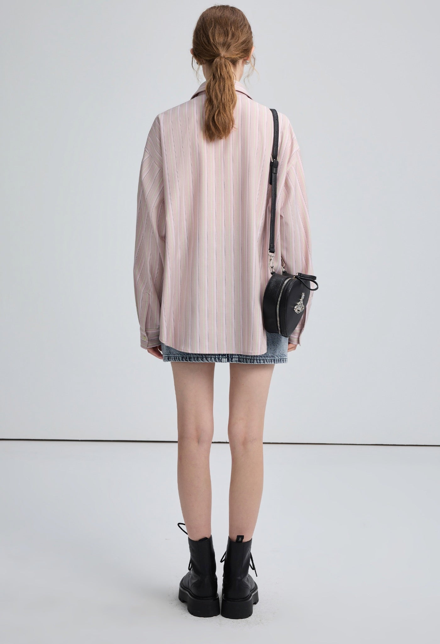 stripe,loose,shirt,pink,simple,cool,cute,sexy,mode