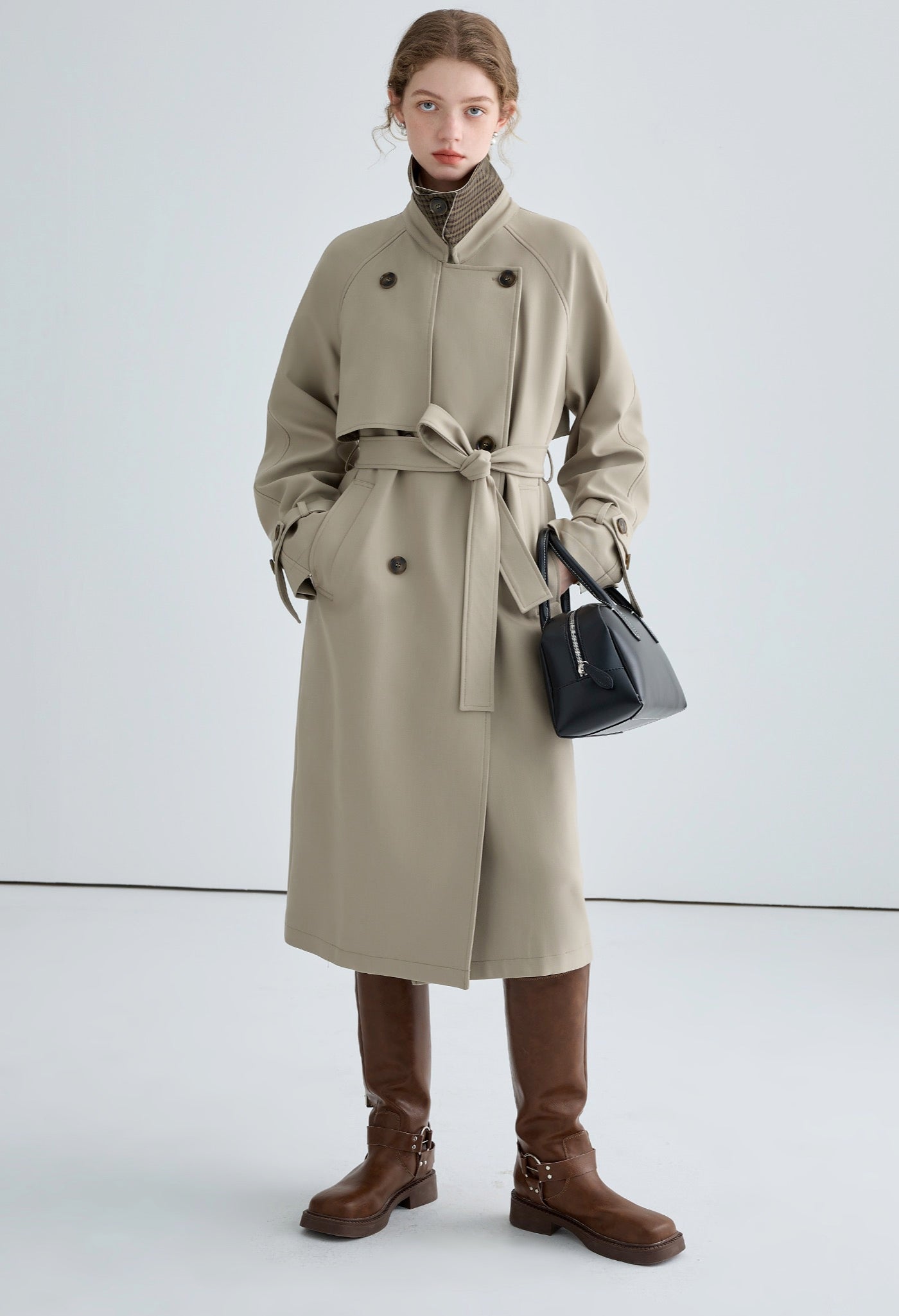 double,breast,trench,coat,beige,simple,cool,cute,sexy,mode,modern,
