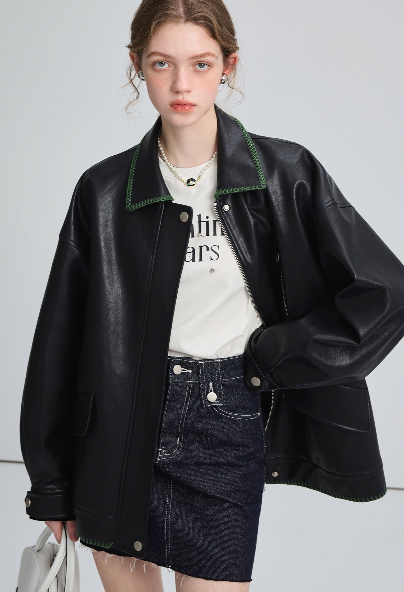 pu,lether,over,jacket,black,simple,cute,sexy,cool,modern