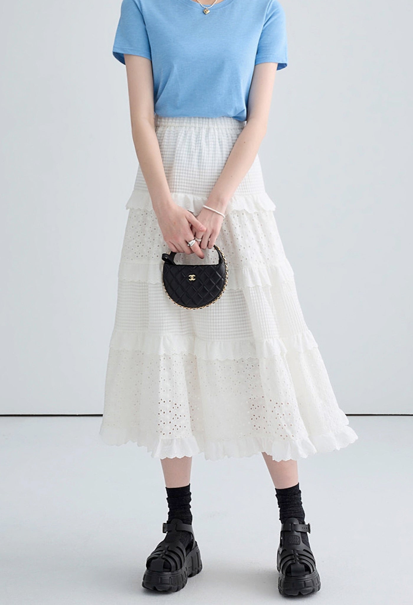 lace,layered,skirt,white,simple,cute,cool,modern,sexy,