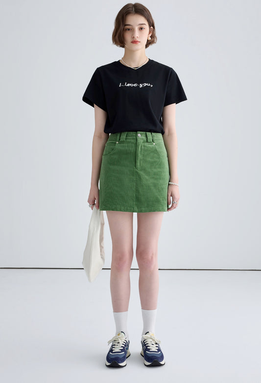 aline,green,skirt,mini,simple,cute,cool,sexy,modern,